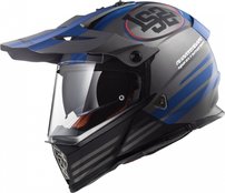 LS2 MX436 PIONEER QUARTERBACK MATT TITANIUM BLUE