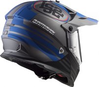 LS2 MX436 PIONEER QUARTERBACK MATT TITANIUM BLUE