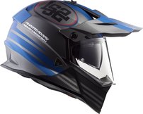 LS2 MX436 PIONEER QUARTERBACK MATT TITANIUM BLUE