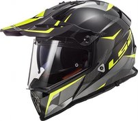 LS2 MX436 PIONEER RING BLACK TITANIUM HI VIS